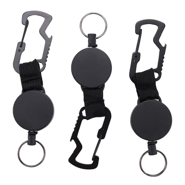 Retractable Keychain - Heavy Duty Holder Reel With Multitool