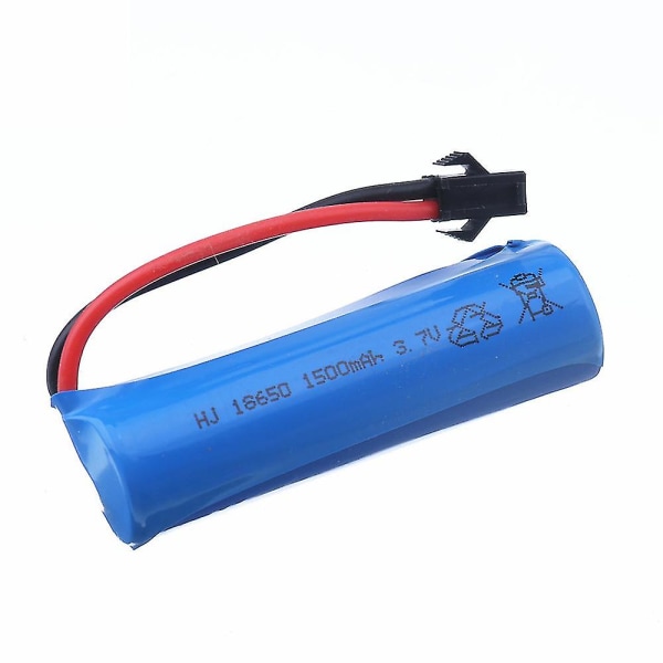 3.7v 1500mah 18650 Li-ion batteri + oplader til Q85 Q70 RC helikopter flyvning bil båd pistol legetøj 3.7v batteri Sm stik