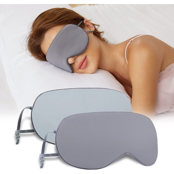 Sleep mask for men and women, double-sided silk sleep mask,