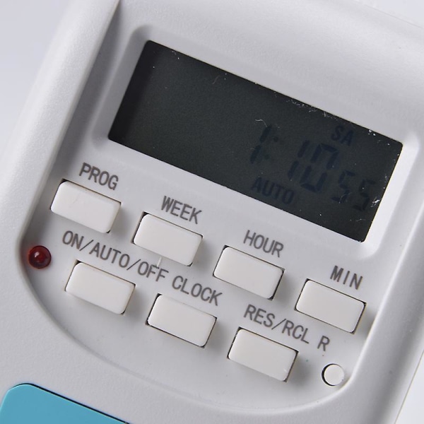 Digital Timer Switch EU Stikkontakt Al-06 Ugentlig Programmerbar Elektronisk 220vac, Timer Lyskontakt Vægknap Timer