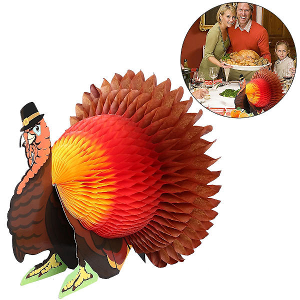 Tinksky Tissue Turkey Honeycomb Keskipala Pöytäkoriste Kiitospäivän Juhliin