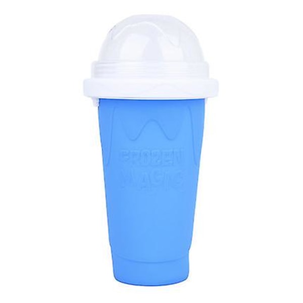 Silicone Smoothie Cup Ice Making Cup, Rapid Cooling Cup, Blue