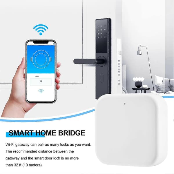 Smart Elektronisk Dörrlås med Ttlock App-kontroll och WiFi Gateway-integration