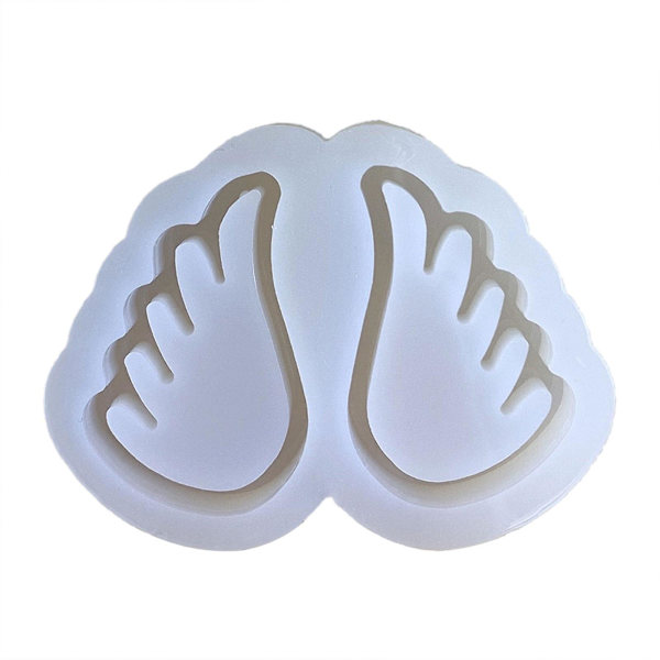 Diy Epoxy Vinger Ornament Kviksand Form Drop Lim Silikon Hjemmelavet Form