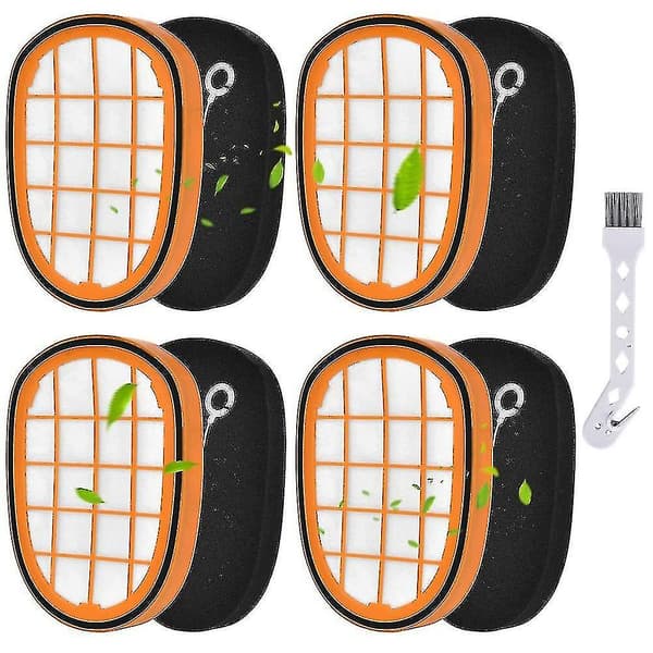 4-pak Filter til Philips Speedpro Max Aqua Håndholdt