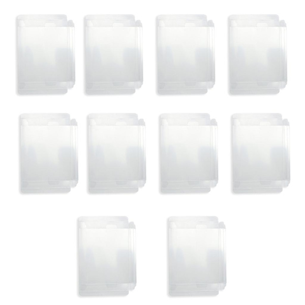 10 st/förpackning Transparent skyddande fodral Transparent spelkassettbox för Nes
