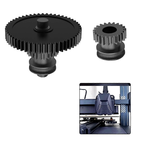 For Neptune 4 Nanocoatet Stål Integreret Ekstruder Gear Print Kit til 3D Printer