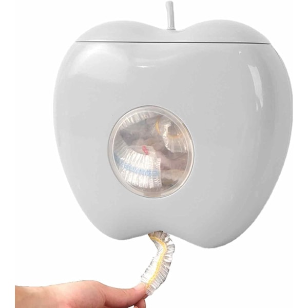 Filmdispenser, 100 stk. madpakker og beholdere, vægmonteret plastbeholder, filmdispenser (grå) Ash