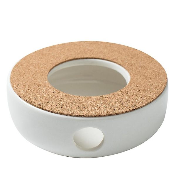 Klassisk porcelæns tekandevarmer med sikker korkstander til tekande