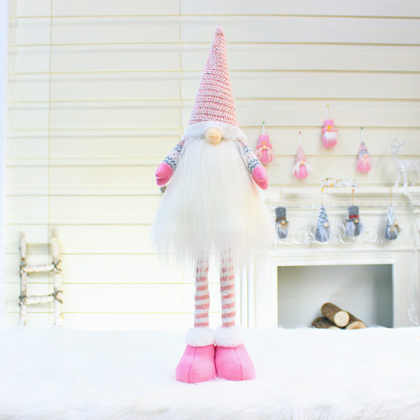Påske Gnome Dekoration Håndlavet Plys Faceless For Dukke Svensk Tomte Elf Ornam 32012 white doll