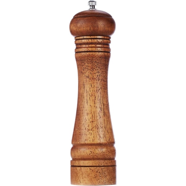 Wood Pepper Grinder Pepper Mill,Adjustable Coarseness Wooden Peppermill, Ceramic