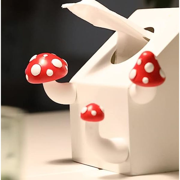 3 kpl hartsijääkaappimagneetti punainen sieni jääkaappimagneetti kasvi jääkaappi round pointed long mushroom