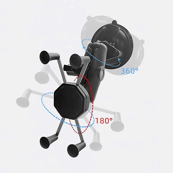 Ram Mount Twist Lock sugekoppbaser med ball for ikke-porøse overflater