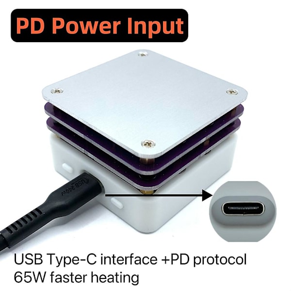 65w Pd-protokoll varm plate forvarmer (oled-skjerm)