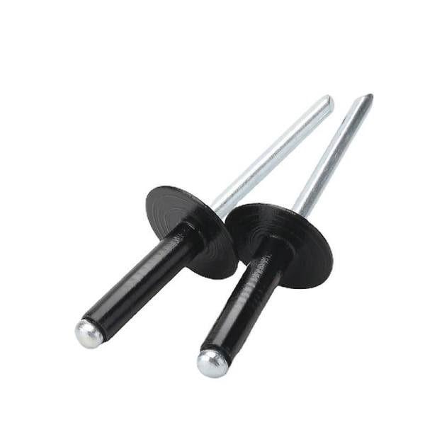 Store åpning hatteriveter aluminium blindriveter trekkriveter store hatteriveter sentrert langs flatt hode, hvit aluminium m3.2*12