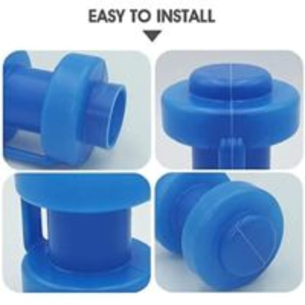 8 stk. Trampoline End Caps Nettstang End Caps, 25 mm Diameter Trampoline Reservedeler for Trampoline Nettstenger (Blå) - Versailles