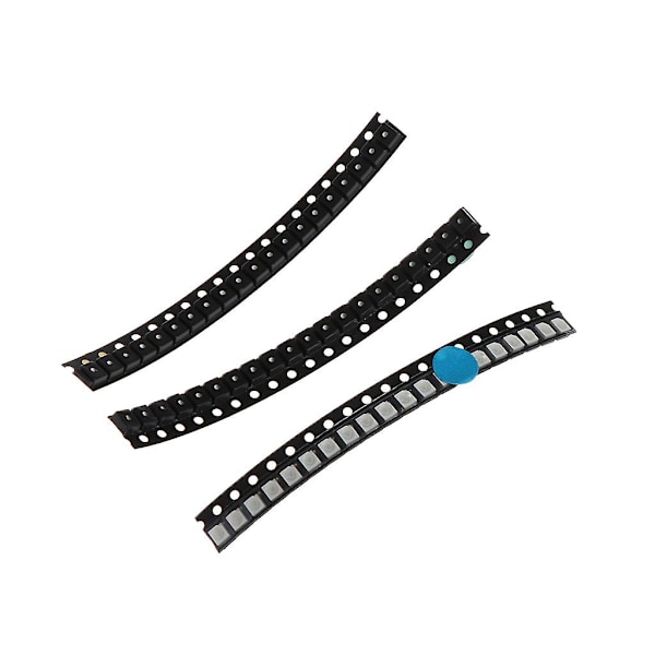 100 st 5 Färger Smd 3528 1210 Led Ljus Röd Grön Blå Gul Vit Assorterad K