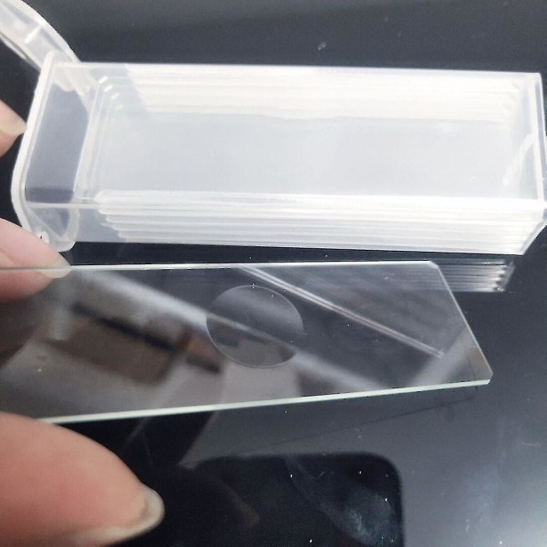 5 st Återanvändbara konkava mikroskop Blanka objektglas för vätska