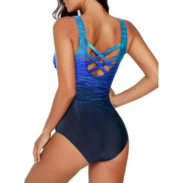 Sexy Monokini for kvinner Gradient blue L