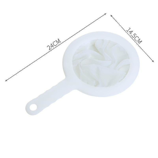 Ultra fint nylon mesh si, plast sigtefilter ske til sojamælk kaffe mælk yoghurt juice