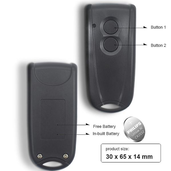 Hormann Ecostar Rse2 Rsc2 433 433mhz kädessä pidettävä lähetin ...