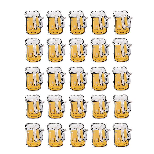 25 kpl:n leikkisarja Cartoon Enamel Pins Led Brossi Pin Beer Part
