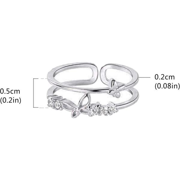 Til min datter Fidget Ring, Til min datter Butterfly Ring, Datter Gave Fra Mor Angst Relief Ringe