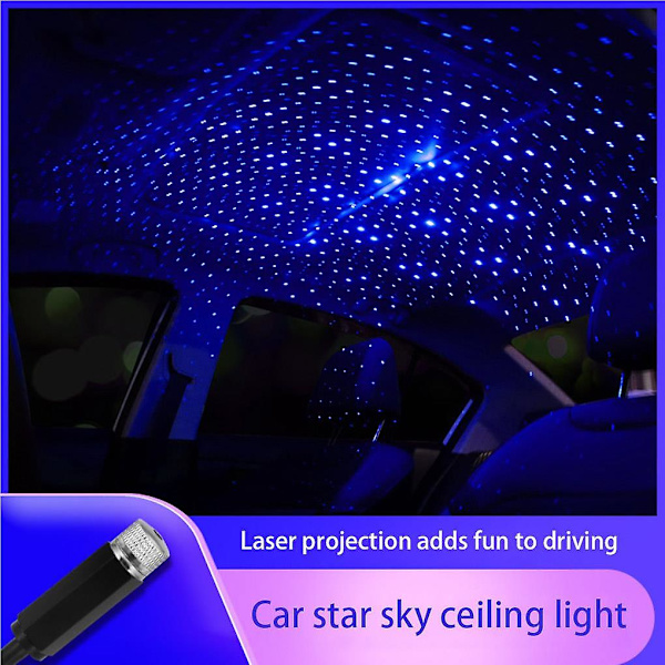 Stjernehimmel-Taglys til Bil med USB-Interface LED-Display Romantisk