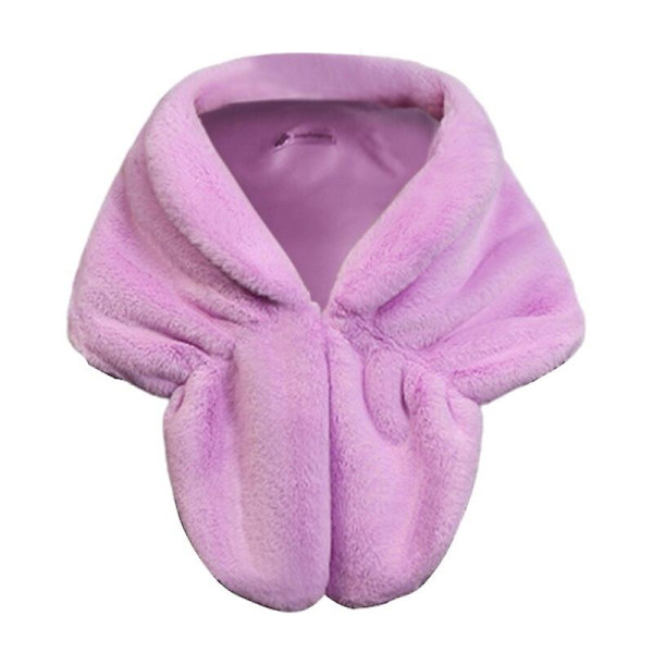 Vinter Elegant Dame Imiteret Pels Kappe Brude Imiteret Pels Frakke Kvinder Bryllup Sjal Aften Fest Wraps Slim Pels Skulder Kapper BXY S