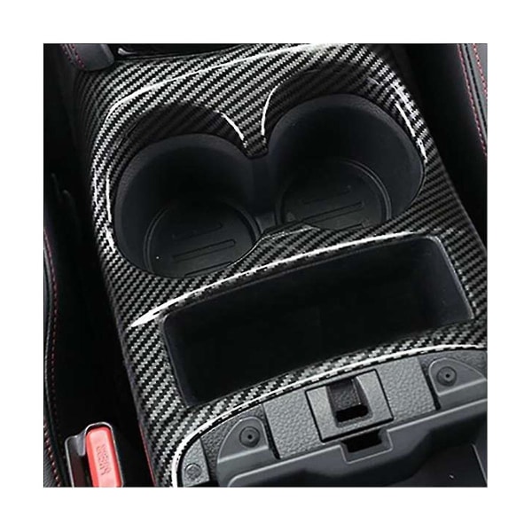 Bil Carbon Fiber Front Center Control Vandkopholder Dæksel Til J11 2014-2020