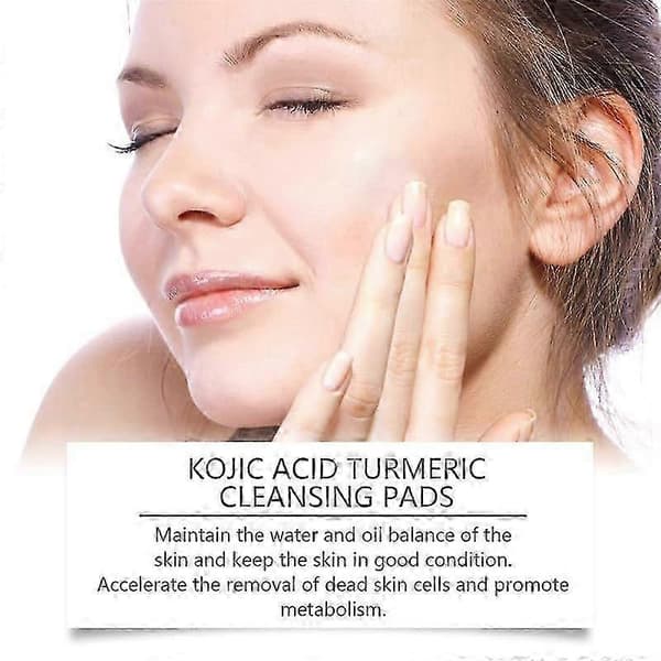1-3x Ansiktsrenseputer Neously Kojic Pads Dyp Gurkemeie 2PCS