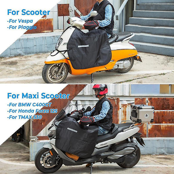 Knäskydd Benöverdrag För Scootrar Motorcykel Vintertäcke Vindtätt Vattentätt För Honda För Vespa