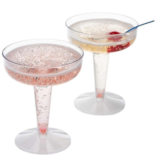 20st klara plast champagneglas för fester klar plast kopp