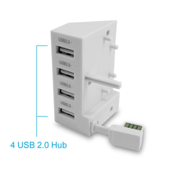4 Ports USB 2.0 Adapter USB Hub Splitter Extension Adapter För
