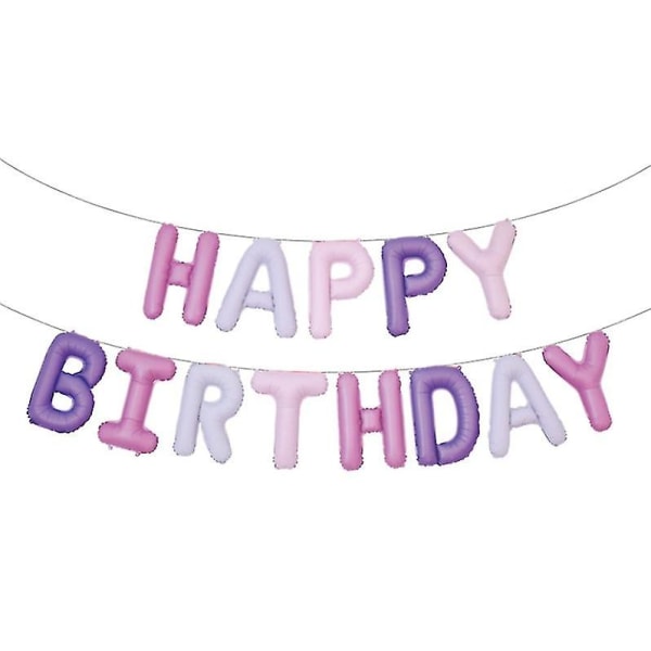 16 tommer Happy Birthday folieballonbanner til fødselsdagsfestdekoration
