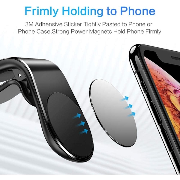 Magnetisk biltelefonholder til de fleste smartphones, Universal Ma