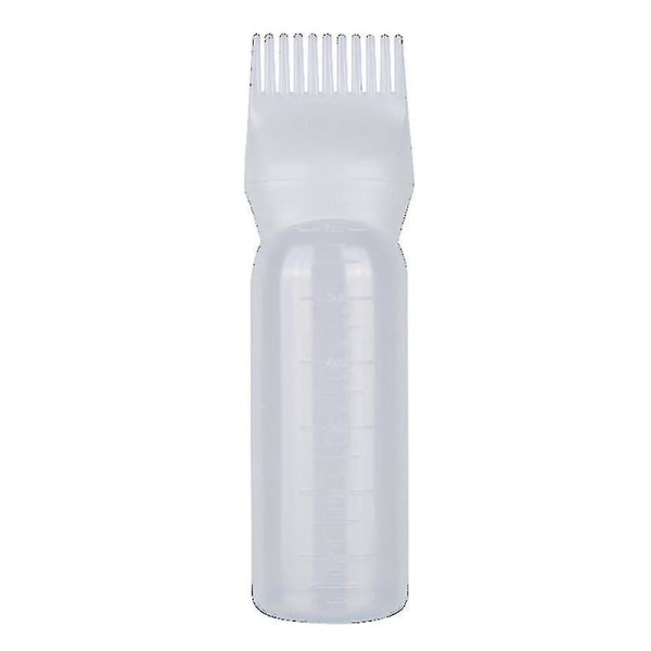 Kuivapesupullo hampailla – muovinen hiusvärin levitystyökalu (3 kpl violettia, valkoista, vaaleanpunaista)