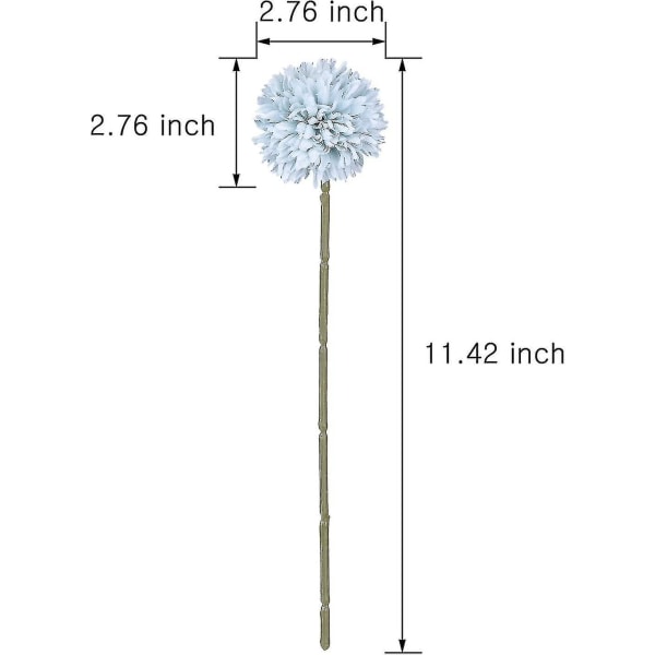 Kunstige blomster, 7 stk falske blomster silke kunstig hydra