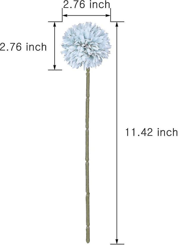 Kunstige blomster, 7 stk. Kunstige silkeblomster Hydra