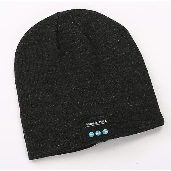 Bluetooth Beanie Hat Winter Speaker Hat Knitted Running Cap With Stereo Speakers And Microphone Suitable(grey)