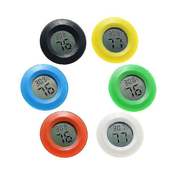 Mini digital inomhus termometer hygrometer klocka hygrometer temperatur Lcd