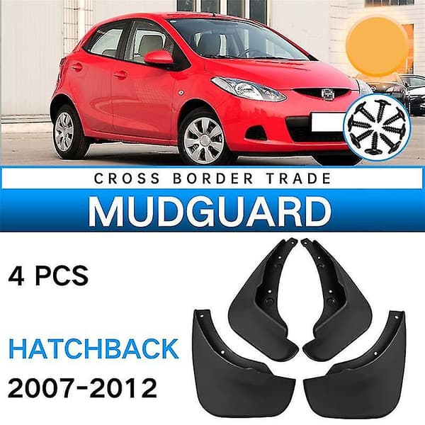 4 stk. Mudflap til 2 Hatchback 2007-2012 Flaps Splash Flap Mudguard Tilbehør