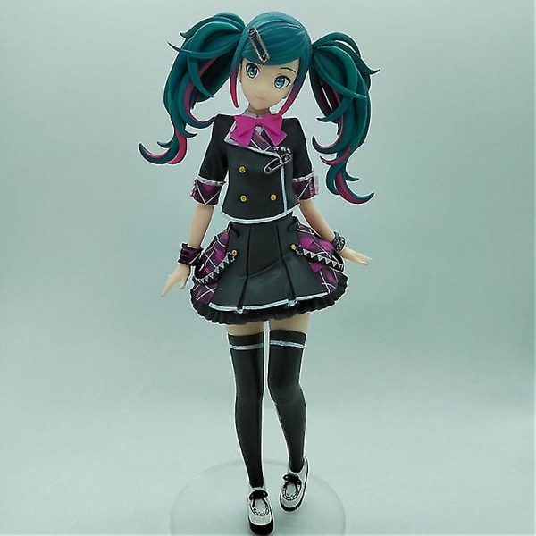 20cm Figur Aksi Anime Hatsune Miku Kawaii Girls Furyu Warna-warni Model Dunia Pvc Dapat Dikoleksi Hadiah Ornamen Dekorasi Mainan