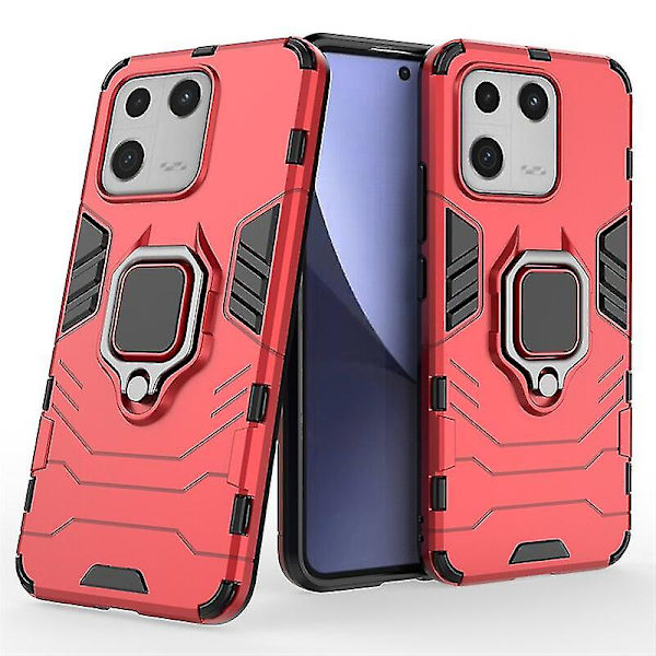 Armor Military Grade Stöttålig Heavy Duty Skal Kompatibel Xiaomi Mi 13 Pro/xiaomi Mi 13 Med Kickstand Red Xiaomi 13