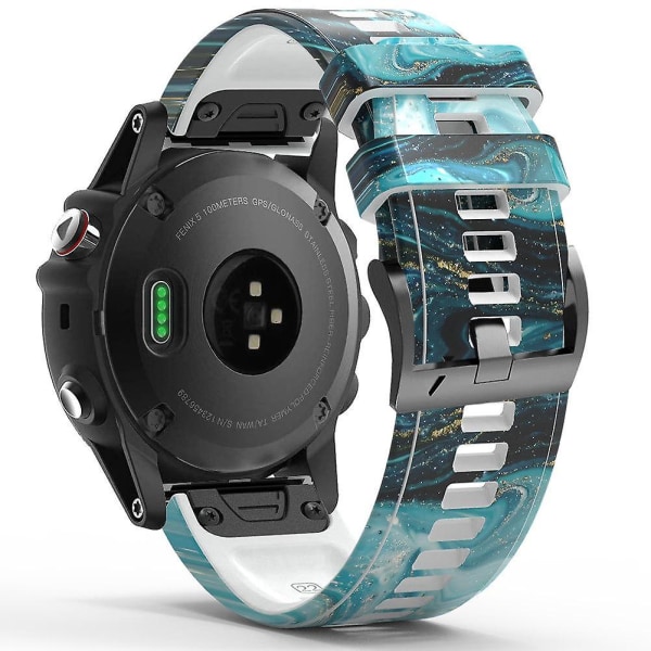 Til Garmin Forerunner 965/955/945/935 Urrem med trykt mønster - Udskiftningsrem - Stil C Style C