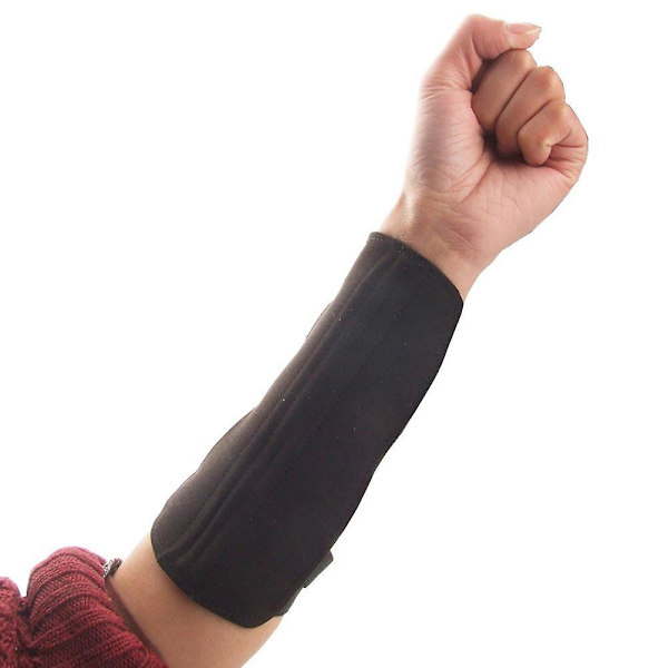 Holdbar bueskydning sports 3-rem arm beskytter wrap beskytter (sort)