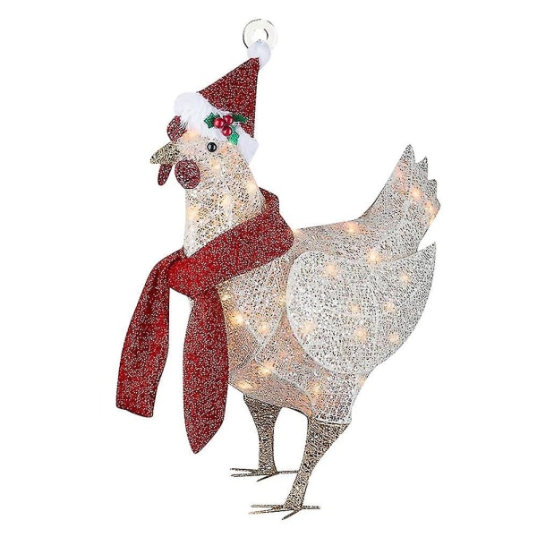Kylling 1stk julelue dekorasjon Hengende gaver Kreativ Slitesterk