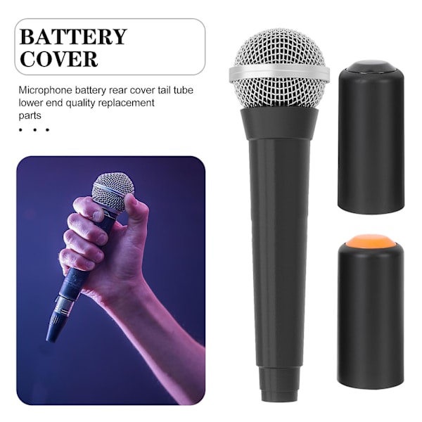 3 st Mikrofonbatterilock Mic Batteriskruv på lock Comp
