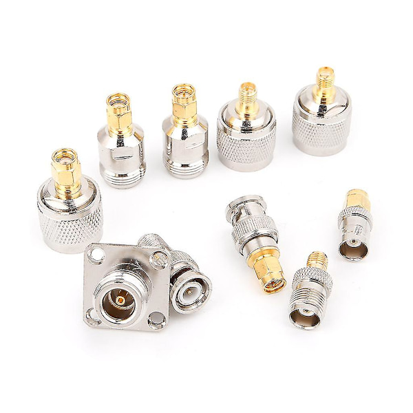 20-pack RF-kontakt-adapterkit med N-typ, BNC, TNC, SMA - Testkonverterare