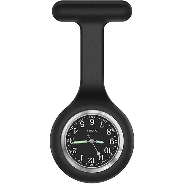 Watch, Pimeässä Hehkuva Design, Terveydenhuollon Sairaanhoitaja Lääkäri Lääketieteellinen Rintakoru Watch, Musta, 1kpl